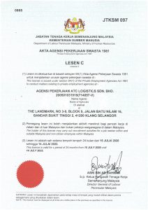 License C – Certified Manpower Agency in Malaysia